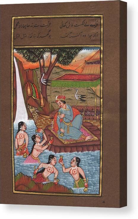 King Of India Mughal Art Of Love Kamsutra Paper Painting Artwork