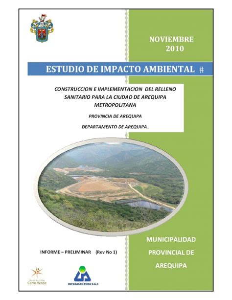 PDF Estudio de Impacto Ambiental del Proyecto Construcción e