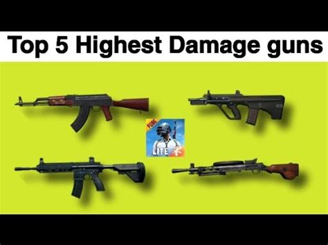 Top Highest Damage Guns In Pubg Lite Best Guns In Pubg M Lite