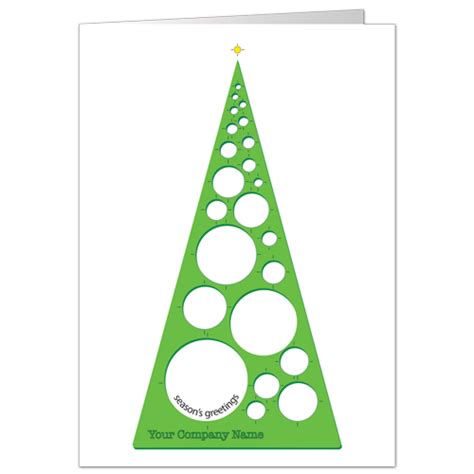 Architecture Holiday Cards | Architectural Christmas Card Tree Template ...