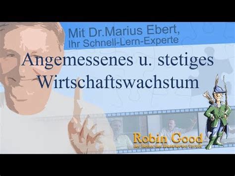 Angemessenes U Stetiges Wirtschaftswachstum Youtube