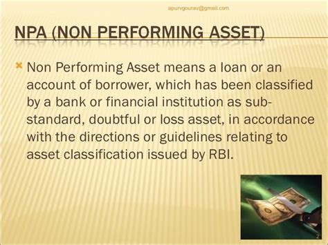 Non Performing Assets Npa