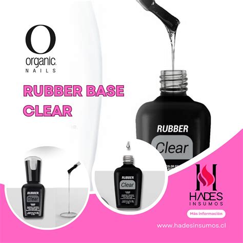 Ml Base Rubber Clear Organic Nails Hades Insumos