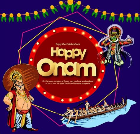 Premium Vector Happy Onam Festival Of South India Kerala Vector