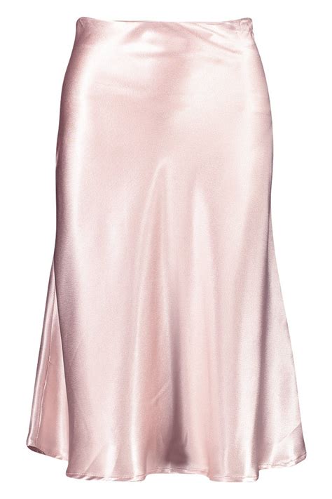 Bias Satin Slip Midi Skirt Boohoo Womens Skirt Outfits Skirts Skirt Design