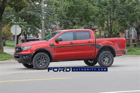 Ford Ranger Xlt Spied With Splash Package And Hot Pepper Paint