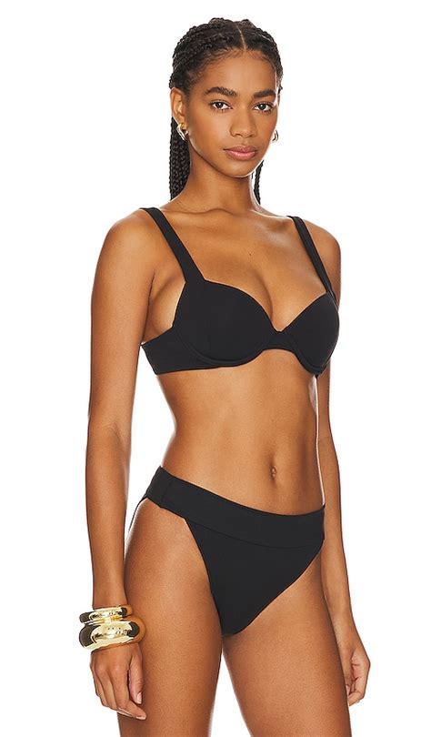 It S Now Cool The Contour Boot Bikini Top In Black ModeSens