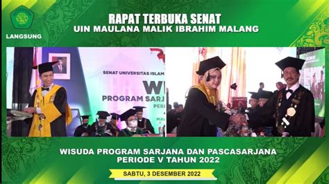 800 Wisudawan UIN Malang Dikukuhkan Dalam Rapat Terbuka Senat