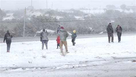 As Fue La Primera Nevada Que Cay En La Rumorosa En Baja California