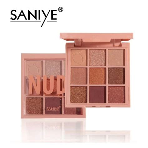 Saniye Nude Eyeshadow Palette 9 Warna Lazada Indonesia