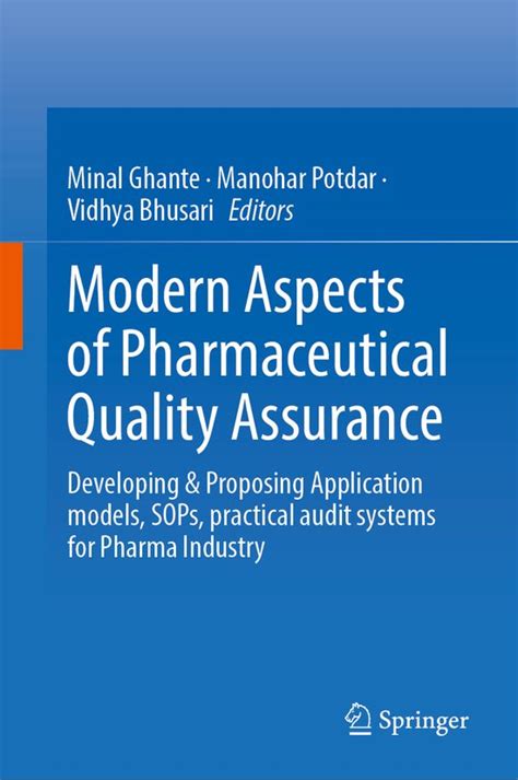 Modern Aspects Of Pharmaceutical Quality Assurance 9789819992706 Boeken Bol