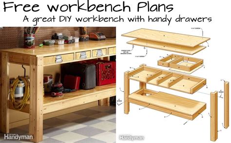 Build this Simple Workbench With Drawers - Woodwork City Free ...