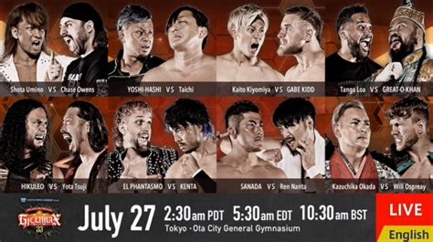 Njpw G Climax Day Results