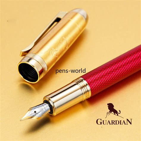 Jinhao 92 Metal Fountain Pen EF F M Bent Nib With Converter Writing