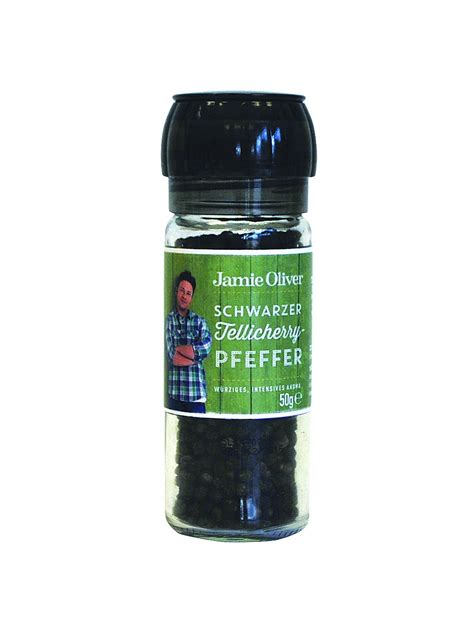 Jamie Oliver Schwarzer Tellicherry Pfeffer 50g Amazon De