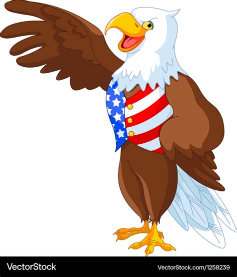 Patriotic american eagle Royalty Free Vector Image