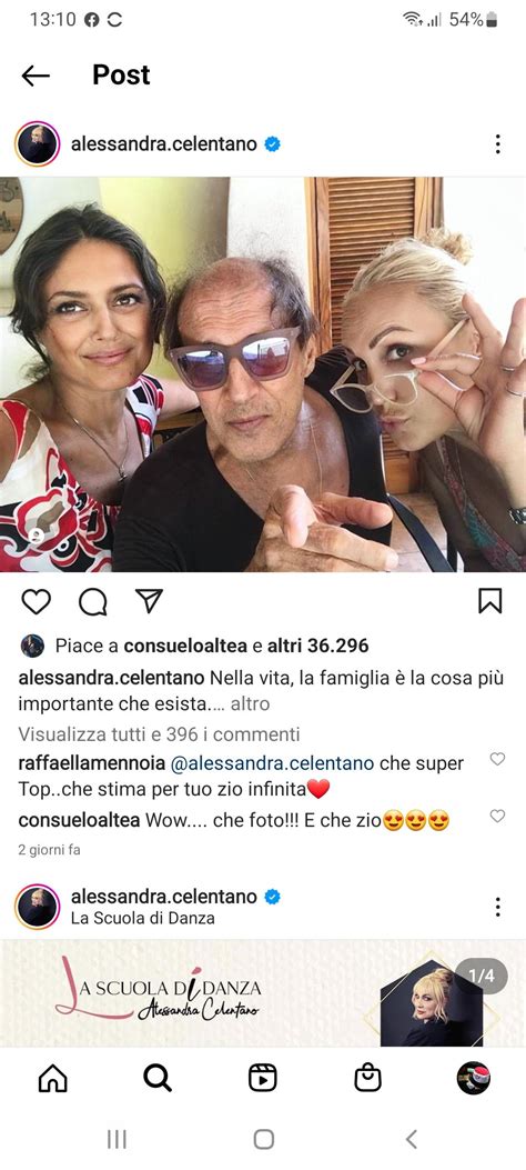 Alessandra Celentano Docente Di Amici Foto Su Instagram Con Lo Zio