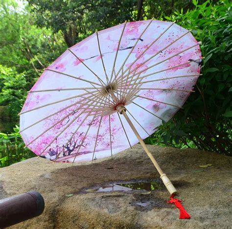 Retrol guarda chuva feminino estilo chinês etiqueta para fotografia