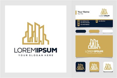 Premium Vector | Modern building logo design inspiration