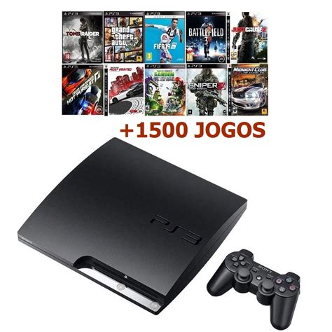 Playstation 3 Slim Desbloqueado 1800 Jogos Para Baixar Shopee Brasil