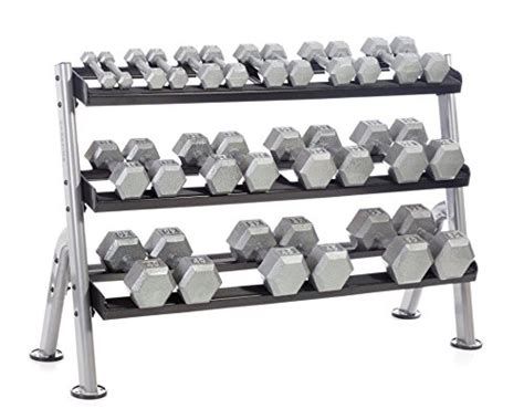 Hampton Fitness 3t 52 Three Tier Horizontal Dumbbell Rack