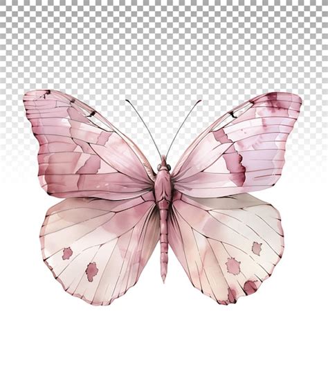 Voo de Borboleta Aérea Clipart em aquarela PSD Premium