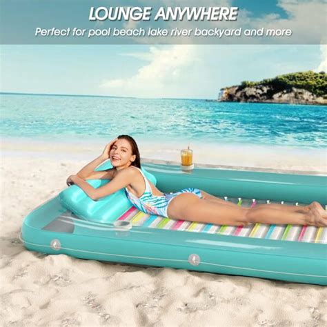 Inflatable Tanning Pool Lounger Float Jasonwell 4 In 1 Sun Tan Tub