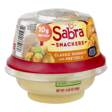 Sabra Snackers Classic Hummus With Rold Gold Pretzels 456 Oz Pack