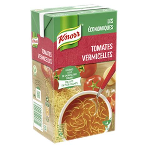 Soupe tomates méditerranéennes aux vermicelles Knorr 1 l La Belle