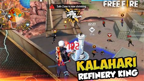 Pro Lobby Solo Vs Squad Free Fire Kalahari Refinery King Gameplay