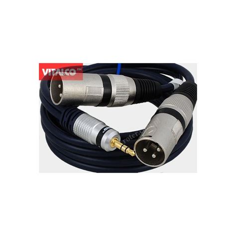 Przyłącze 2 wtyk XLR wtyk 3 5 stereo MK32 A 1 5m Vitalco Roter Polska