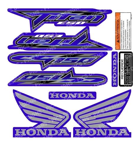 Busca Kit Calcos Sticker Honda Titan Azul Continental Circus Motos A La