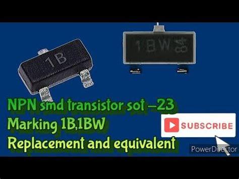 transistor smd 1B/1 BW sot 23 BC846B - YouTube