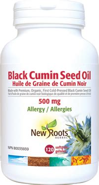 Black Cumin Seed Oil By New Roots Herbal 500 Mg Allergy Made With