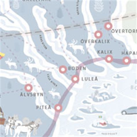 The towns in Swedish Lapland