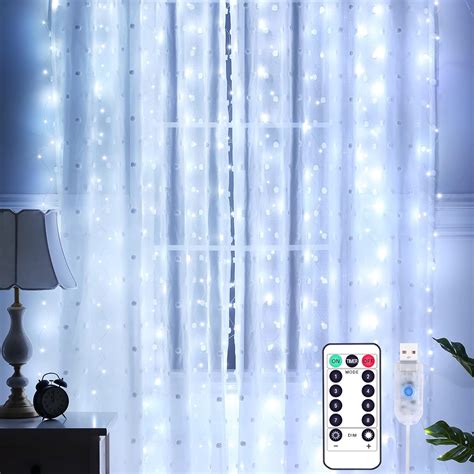 Yizhet Curtain Lights M X M Curtain Fairy Lights Led Curtain