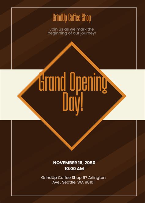 Free Grand Opening Invitation Letter Template to Edit Online