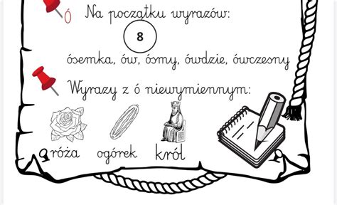 Zasady ortograficzne wklejka i a4 Złoty nauczyciel