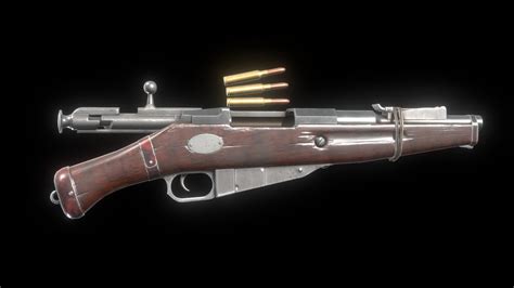 Obrez Mosin Nagant Bolt Action Rifle Buy Royalty Free 3D Model By