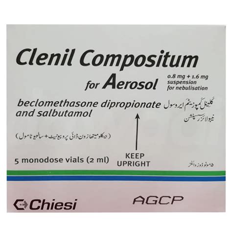 Clenil Comp For Aerosol 0 8mg 1 6mg 2ml Dawaai Uses Side Effect