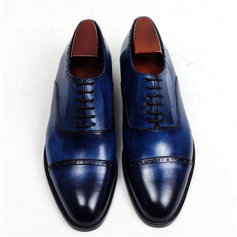 Men Dress Shoes Oxford Shoes Square Toe Men S Shoes Custom Handmade