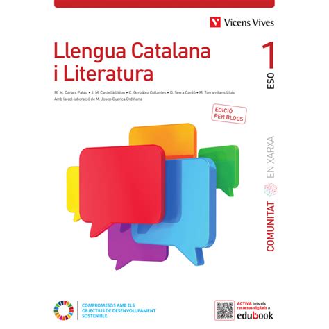 Llengua Catalana i Literatura 1 Catalunya Comunitat en Xarxa Edició