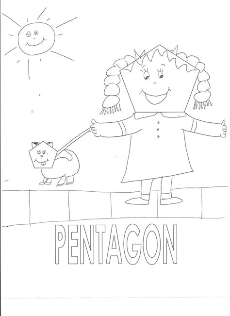 Pentagon Coloring Page | Coloring pages, Homeschool, Color