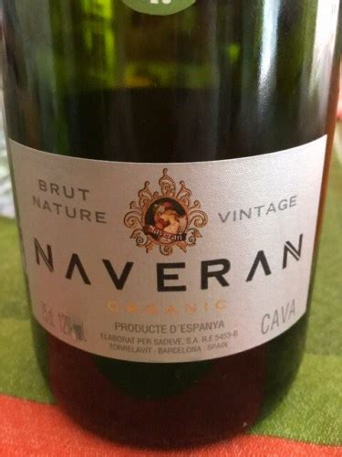 Naveran Cava Organic Vintage Brut Nature Vivino Australia