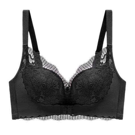 Lycaql Lingerie For Women Womens No Steel Ring French Womens Front Close Bra T Back Plus Size