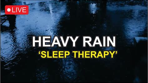 Rain Sounds For Sleeping Sound Of Heavy Rainstorm And Thunder In The