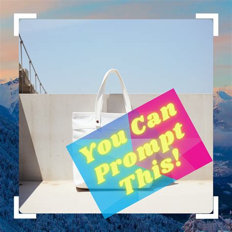 Tote Bag Mockup Midjourney Prompts, Digital Download, 324 Stylish Bag