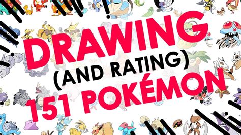 Drawing Rating Pokemon The Ultimate Time Lapse Youtube