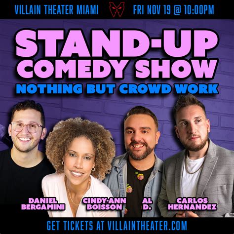 Stand Up Comedy Show Nothing But Crowd Work Villain Theater