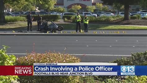 Police Investigating Crash Involving Motorcycle Officer In Roseville